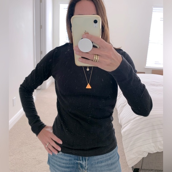 Kersh Black Cotton Blend Long Sleeved Cozy Slim Fit Sweater SZ M - Picture 3 of 11